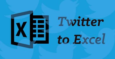 Twitter to Excel exportation