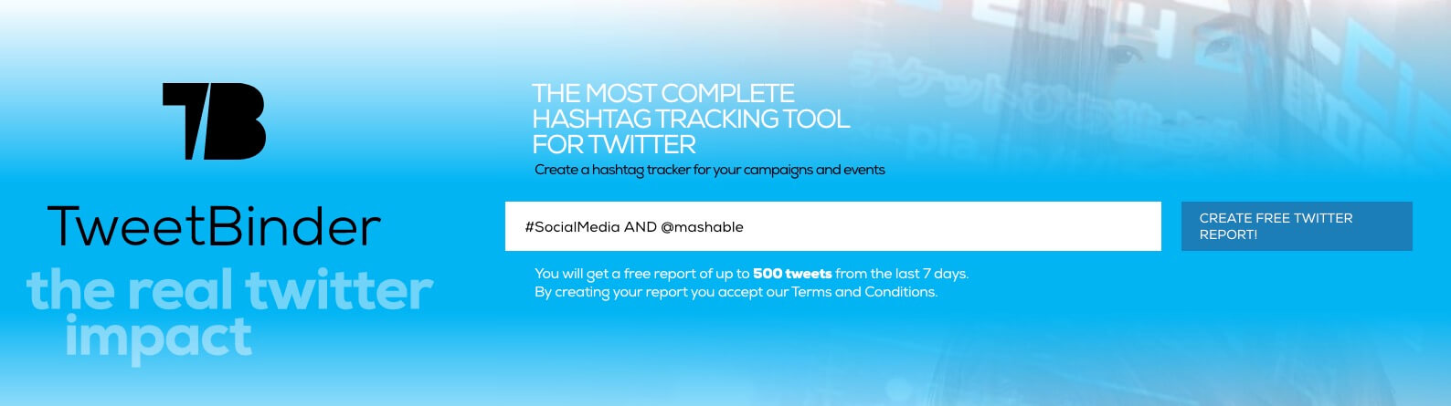 Twitter advanced search for mashable and socialmedia