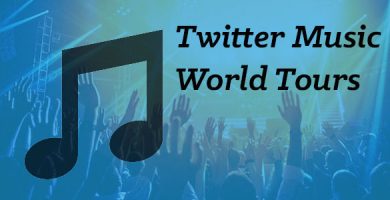 Twitter music tours powered by Tweet Binder