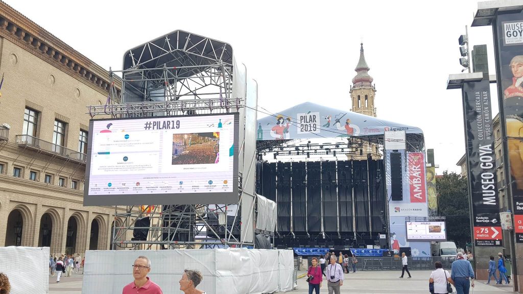 Social wall para el evento del Pilar