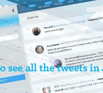 How to see the tweets in a report