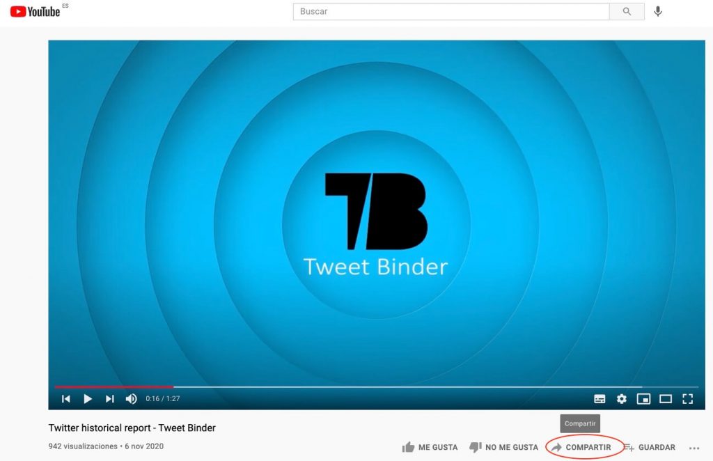 video youtube tweetbinder