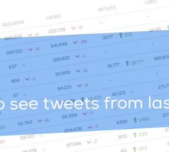 how to see tweets from last year