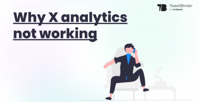 Why X analytics not working