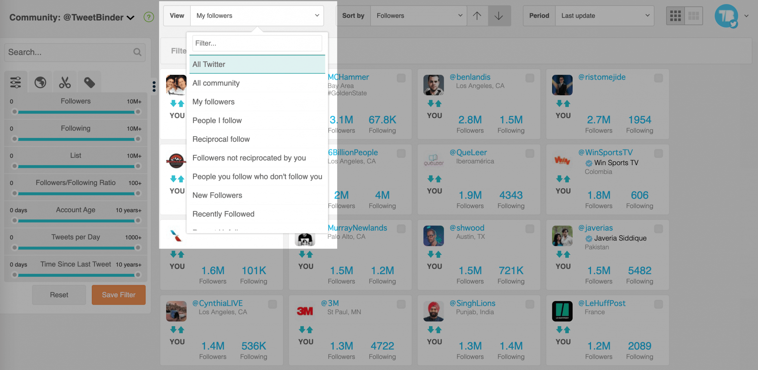Search All Twitter Users - Audiense Connect