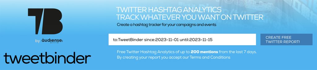Tweet Binder - filter tweets by date range