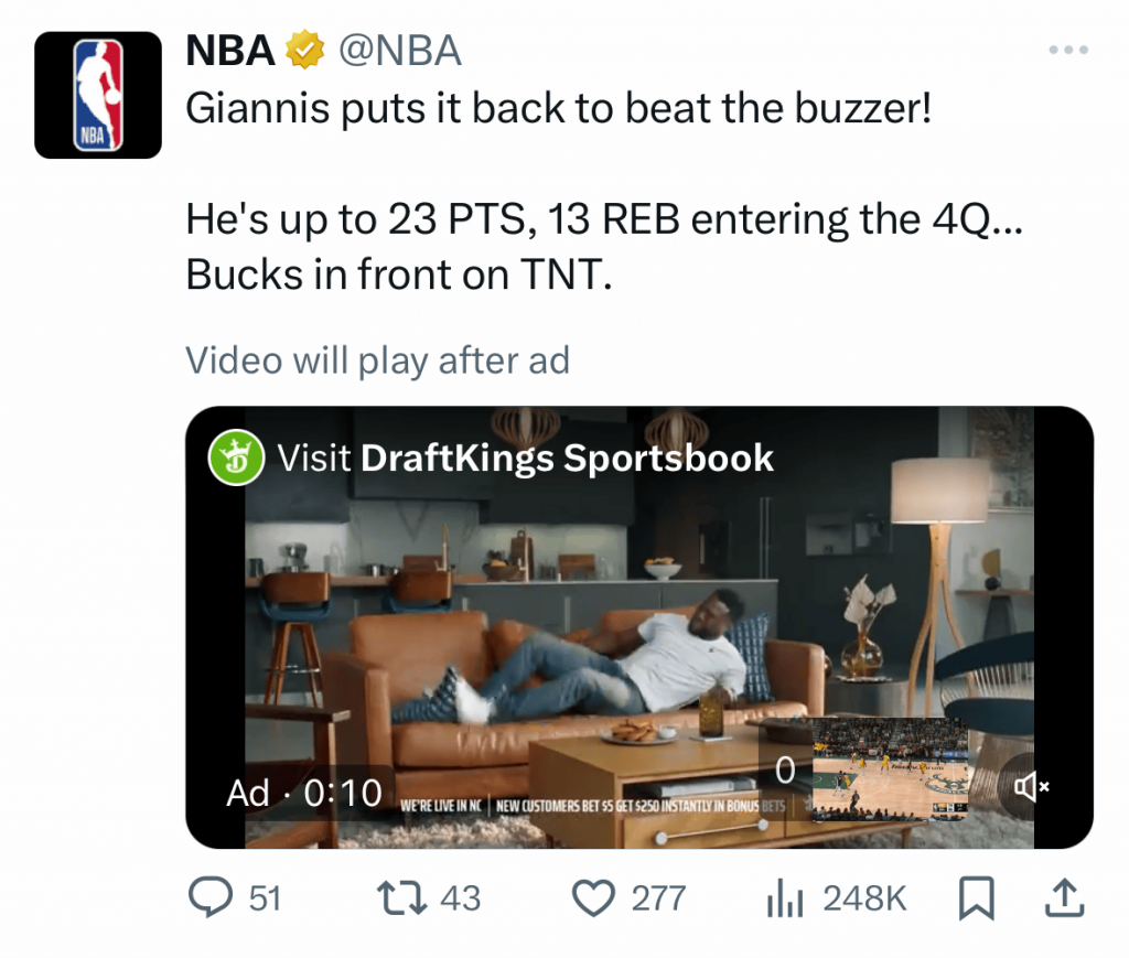 Tweet of Nba