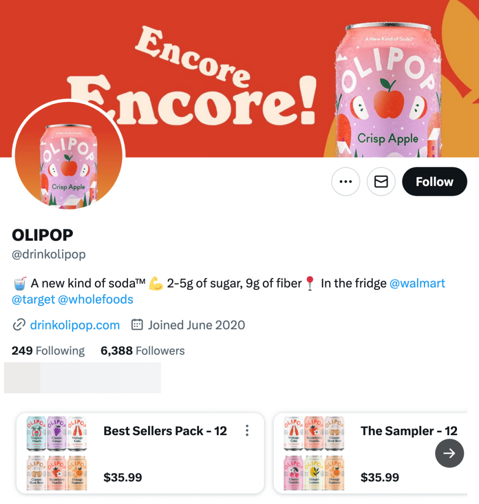 Twitter profile drinkolipop